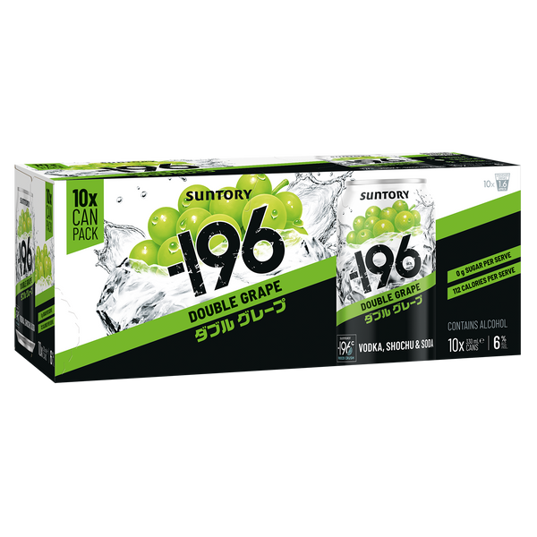 '-196 Double Grape 6% 10 Pack Cans 330ml