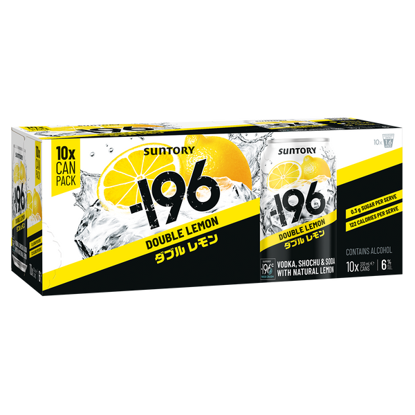 '-196 Double Lemon 6% 10 Pack Cans 330ml