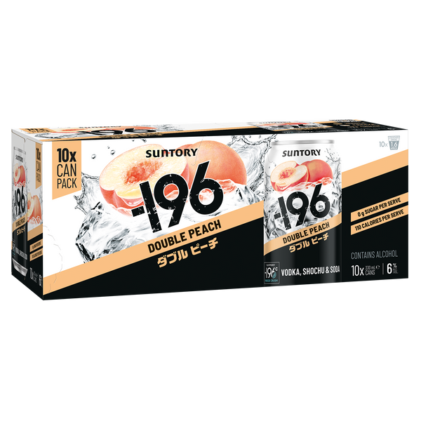 '-196 Double Peach 6% 10 Pack Cans 330ml