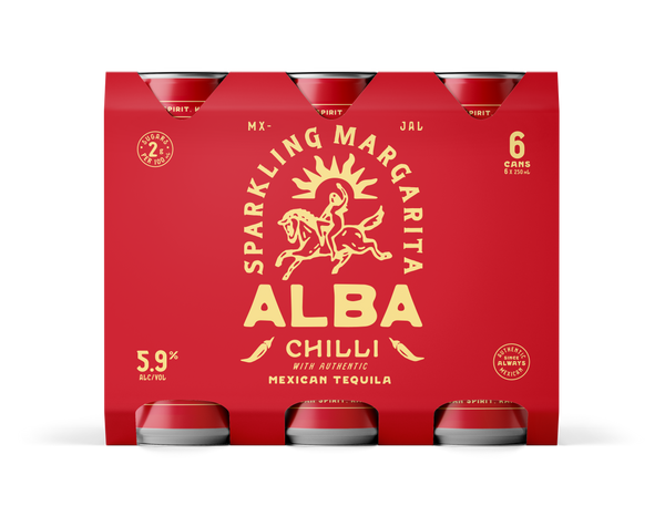 Alba Sparkling Chilli Margarita 5.9% 6 Pack Cans 250ml