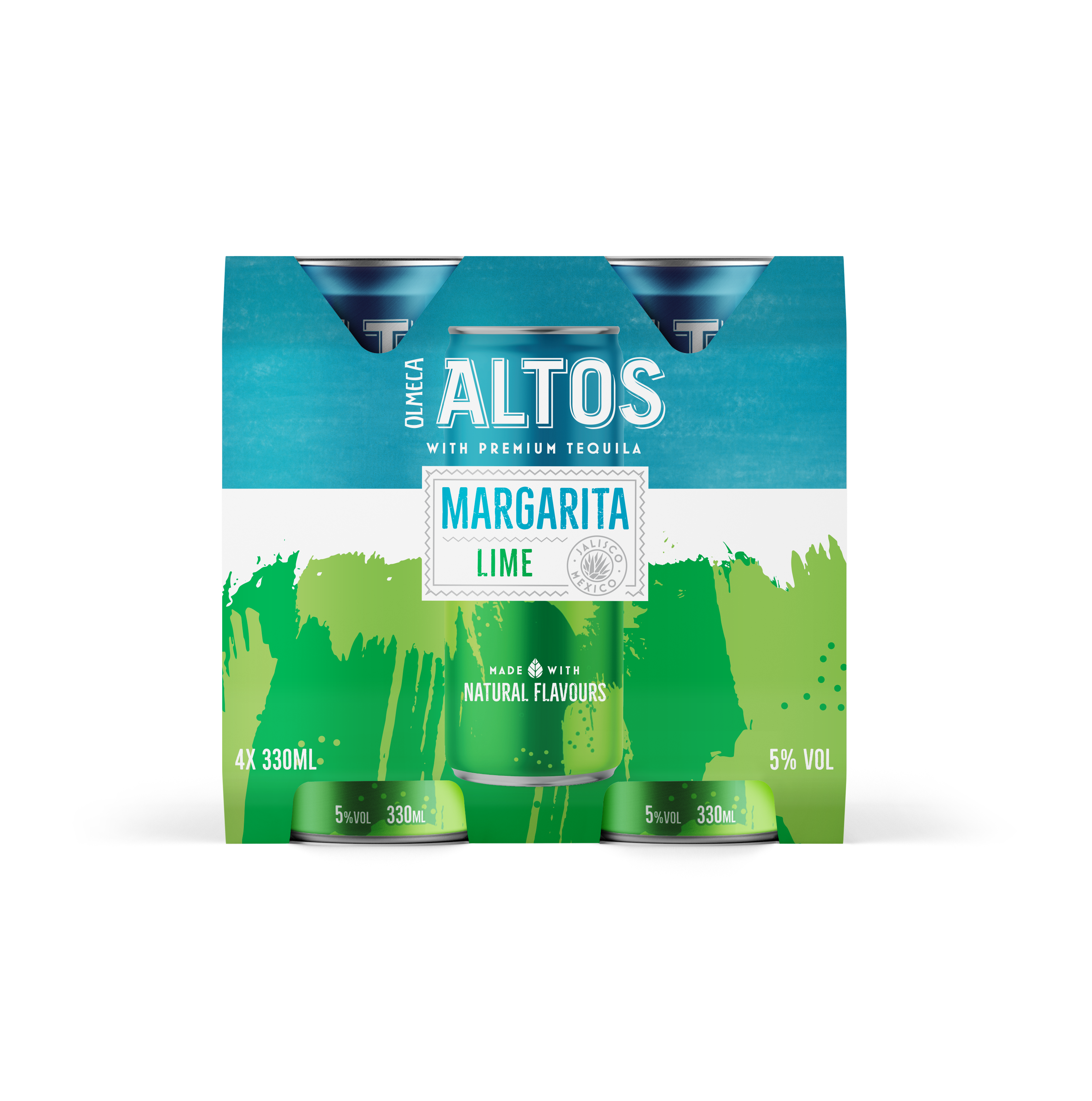Altos Margarita Lime 5% 4 Pack Cans 330ml