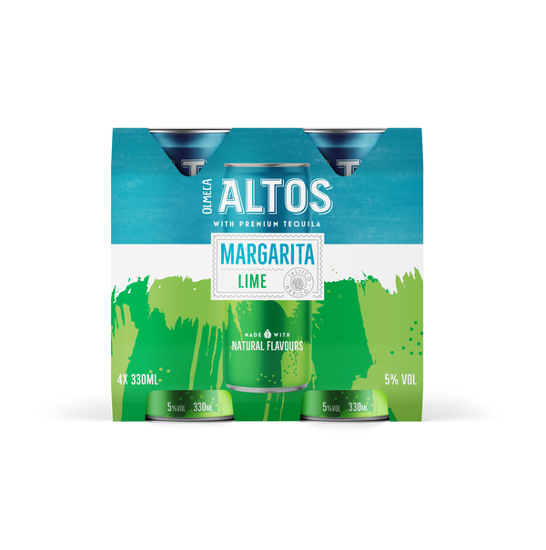 Altos Margarita Lime 5% 4 Pack Cans 330ml