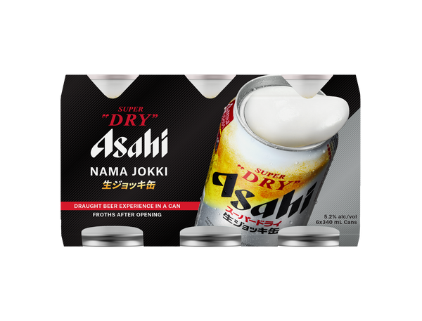 Asahi Super Dry Nama Jokki 6 Pack Cans 340ml