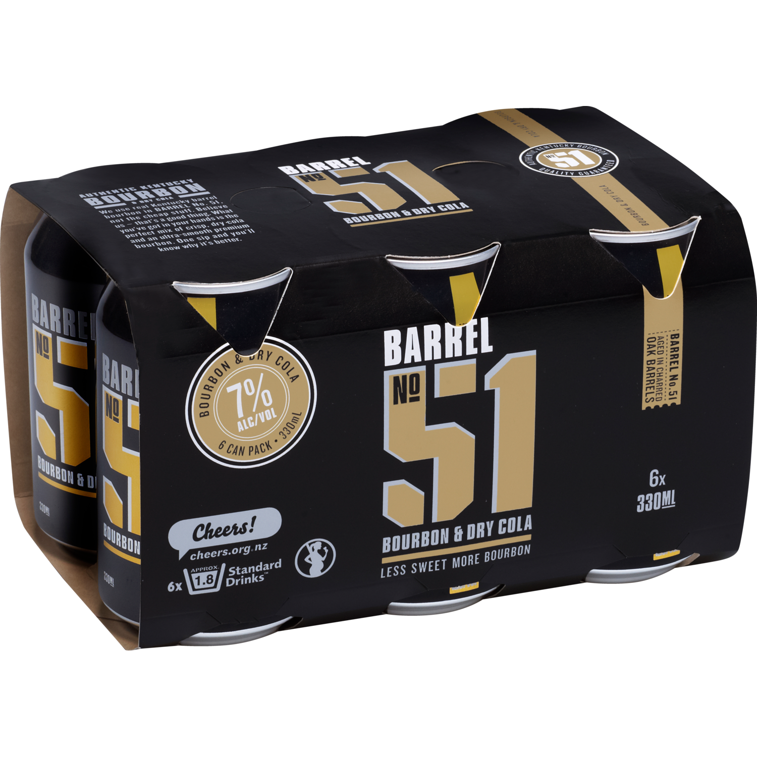 Barrel 51 7% 6 Pack Cans 330ml