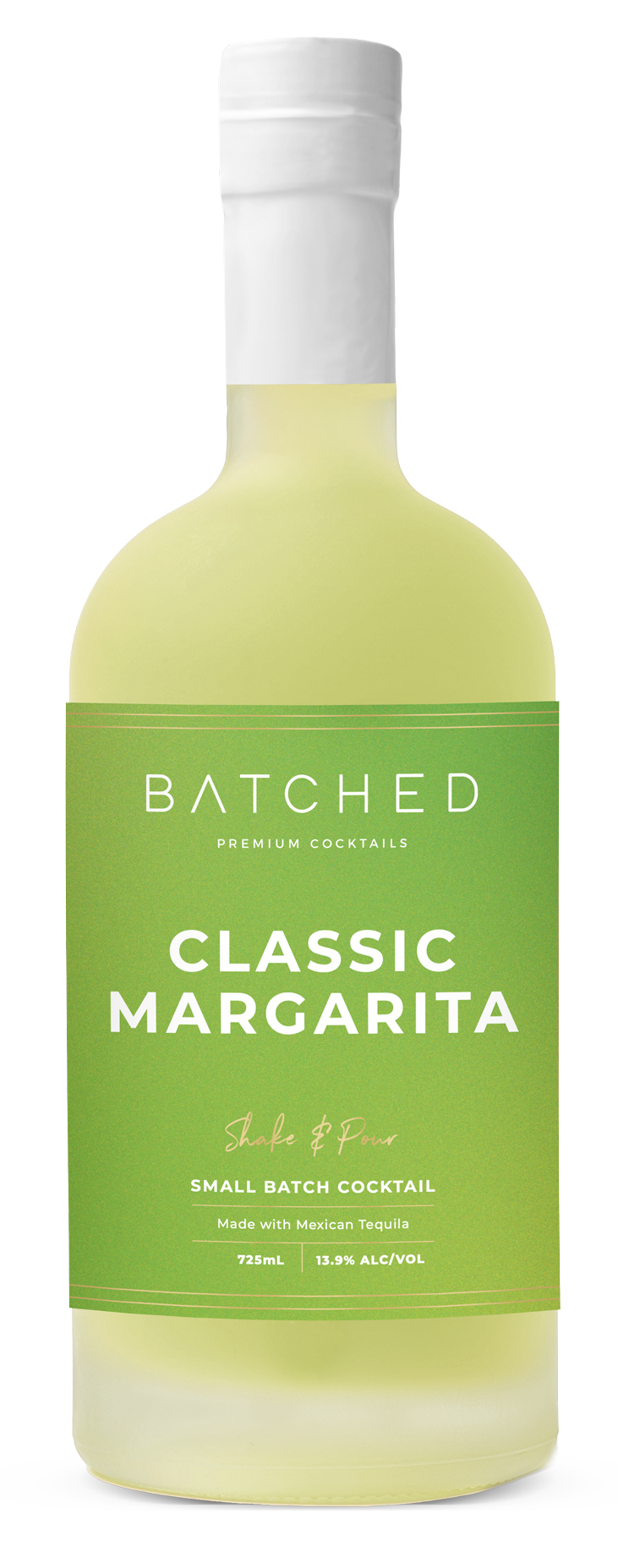 Batched Ready to Pour Classic Margarita 725ml