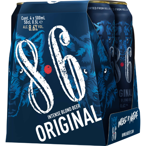 Bavaria 8.6 Original 4 Pack Cans 500ml