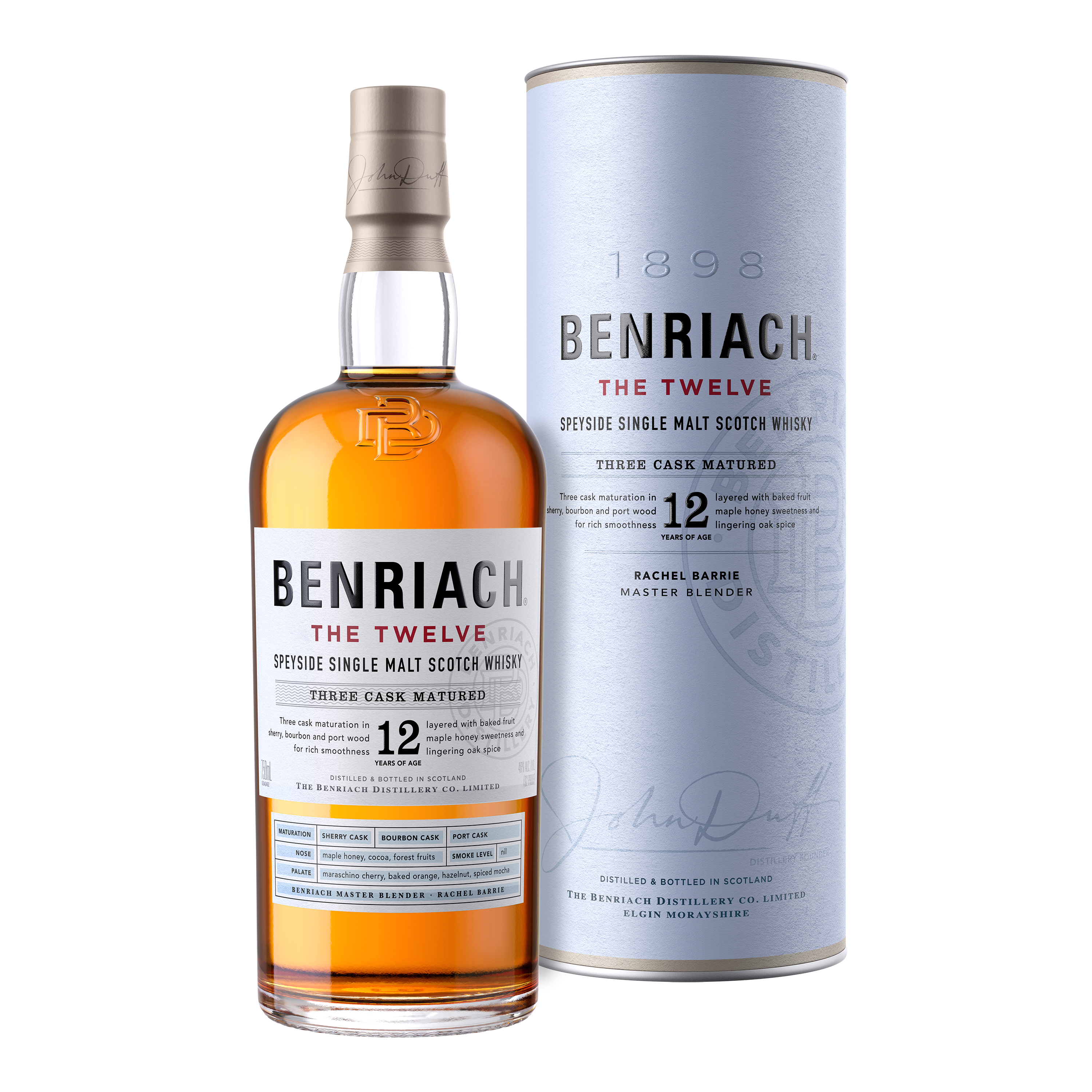 BenRiach 12YO Single Malt Whisky 700ml