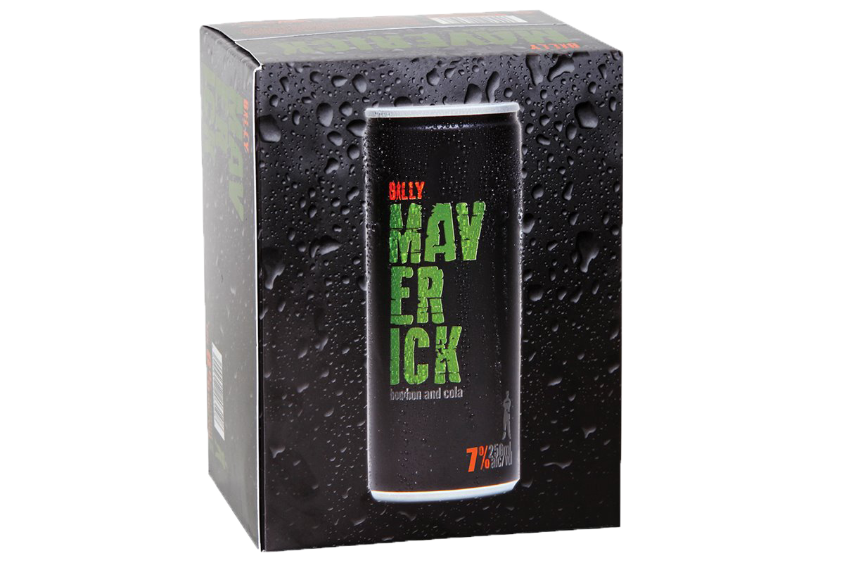 Billy Maverick & Cola 7% 12 Pack Cans 250ml