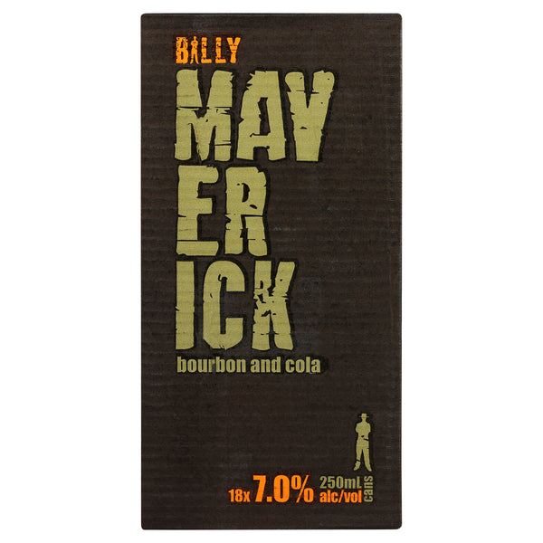 Billy Maverick & Cola 7% 18 Pack Cans 250ml