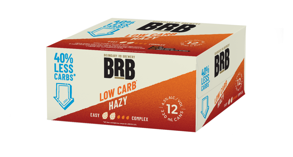 BRB Low Carb Hazy 12 Pack Cans 330ml