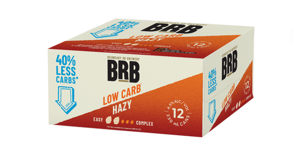 BRB Low Carb Hazy 12 Pack Cans 330ml