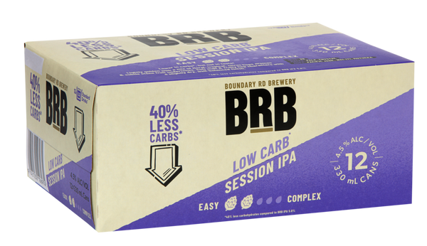 BRB Low Carb Session IPA 12 Pack Cans 330ml