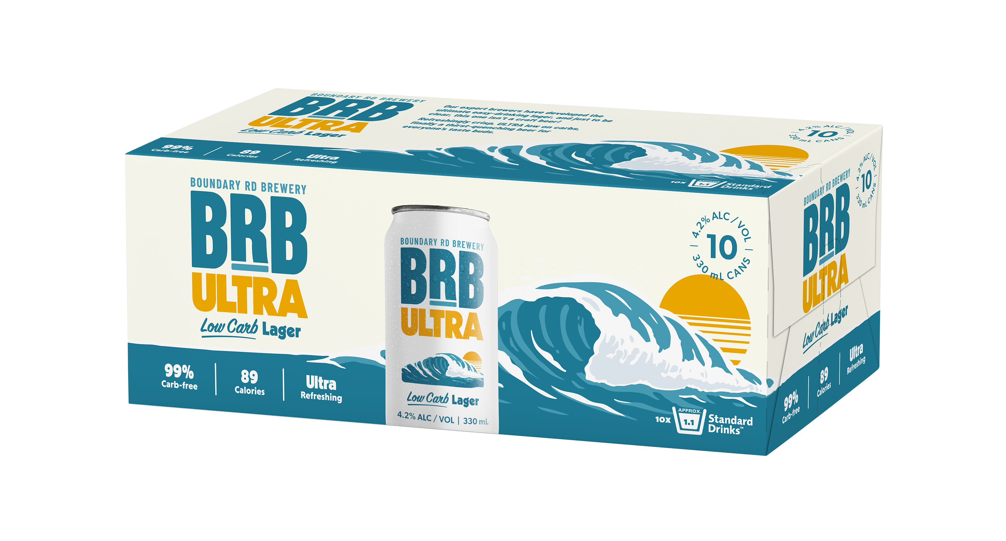BRB Ultra Low Carb 10 Pack Cans 330ml