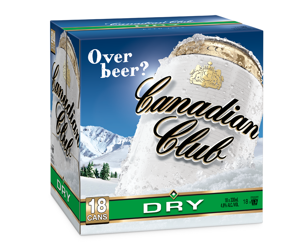 Canadian Club & Dry 4.8% 18 Pack Cans 330ml