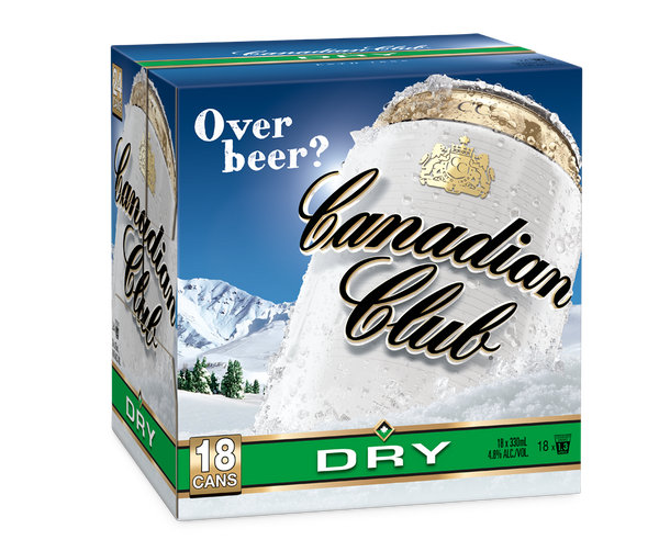 Canadian Club & Dry 4.8% 18 Pack Cans 330ml