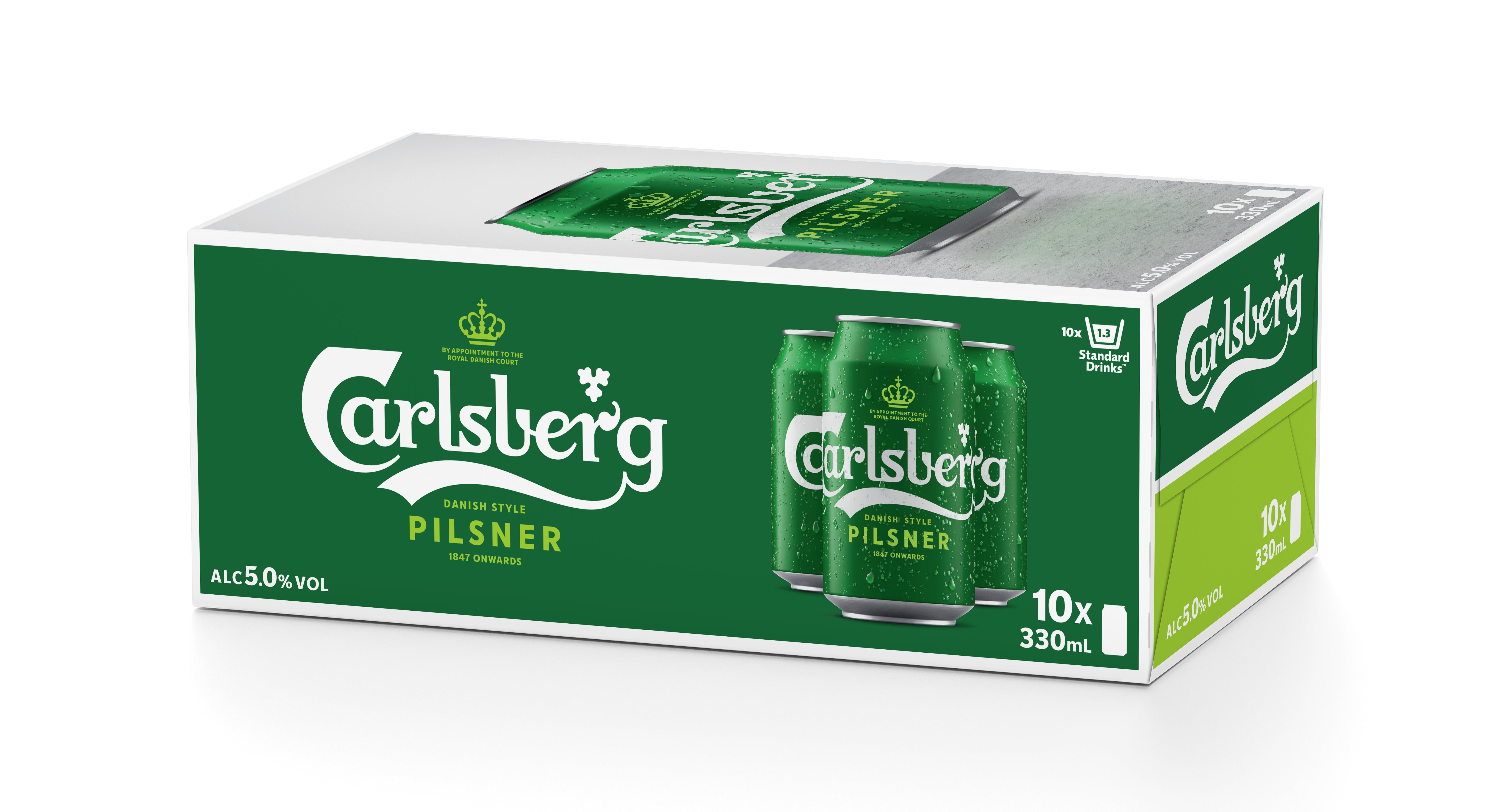 Carlsberg Pilsner 10 Pack Cans 330ml