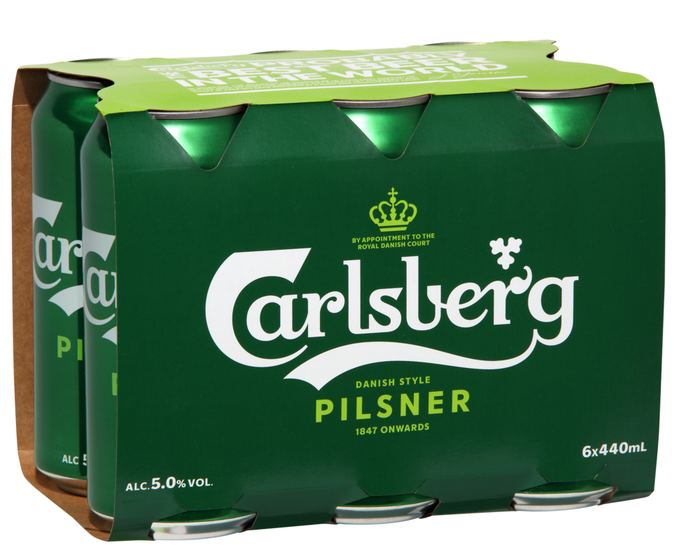 Carlsberg Pilsner 6 Pack Cans 440ml