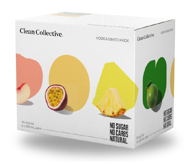 Clean Collective Mix Vodka 6 Pack Cans 250ml