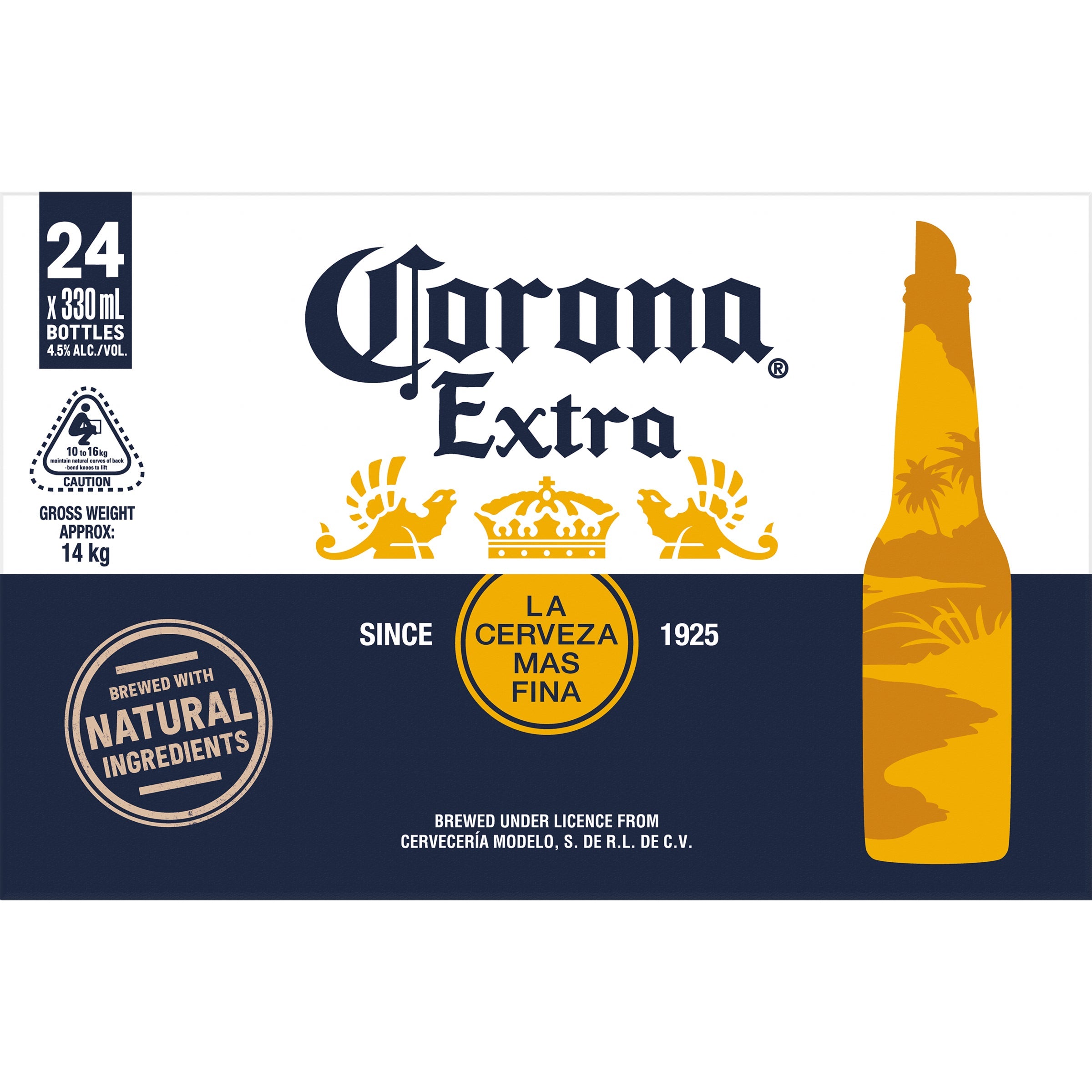 Corona Extra 24 Pack Bottles 330ml