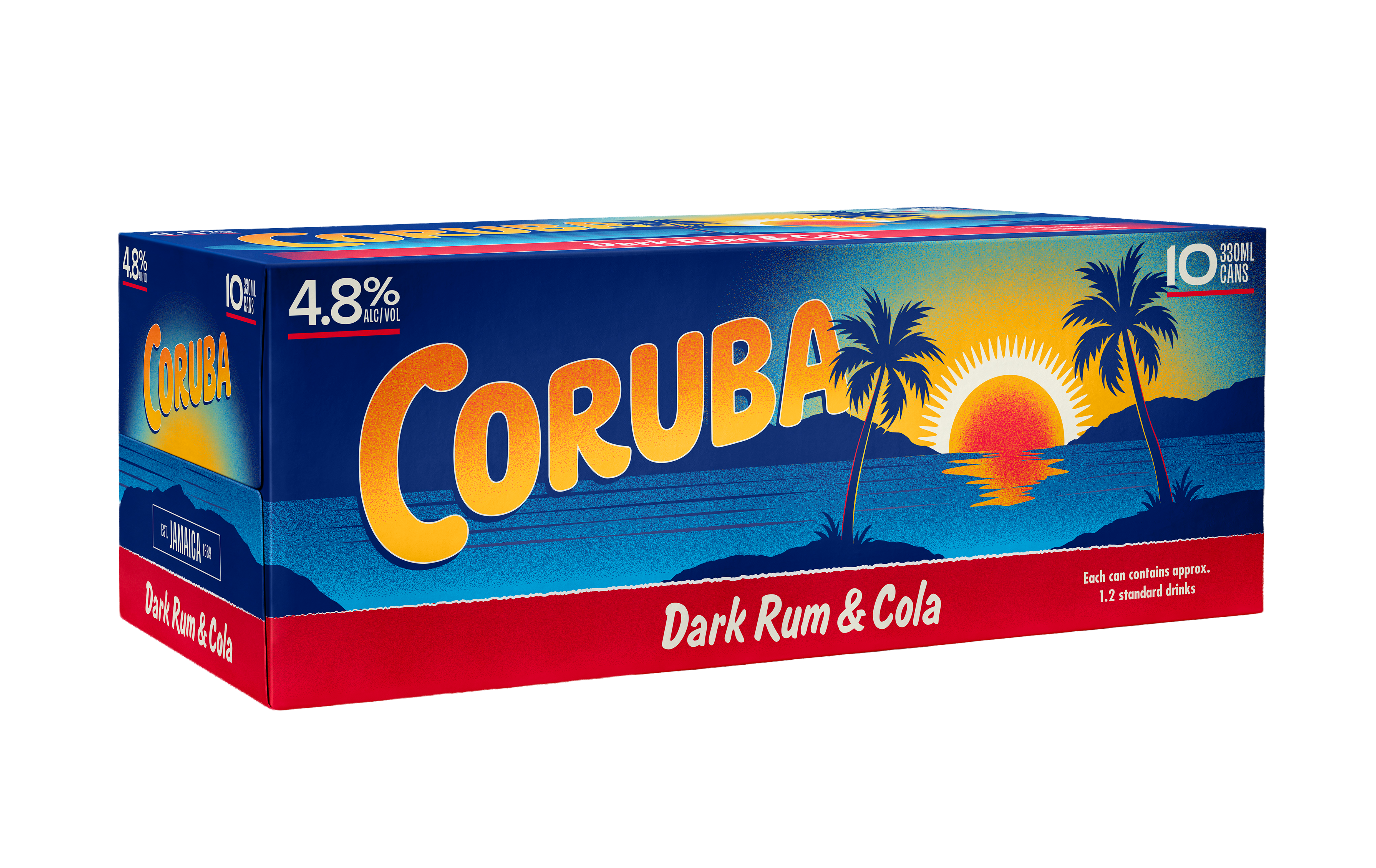 Coruba & Cola 4.8% 10 Pack Cans 330ml