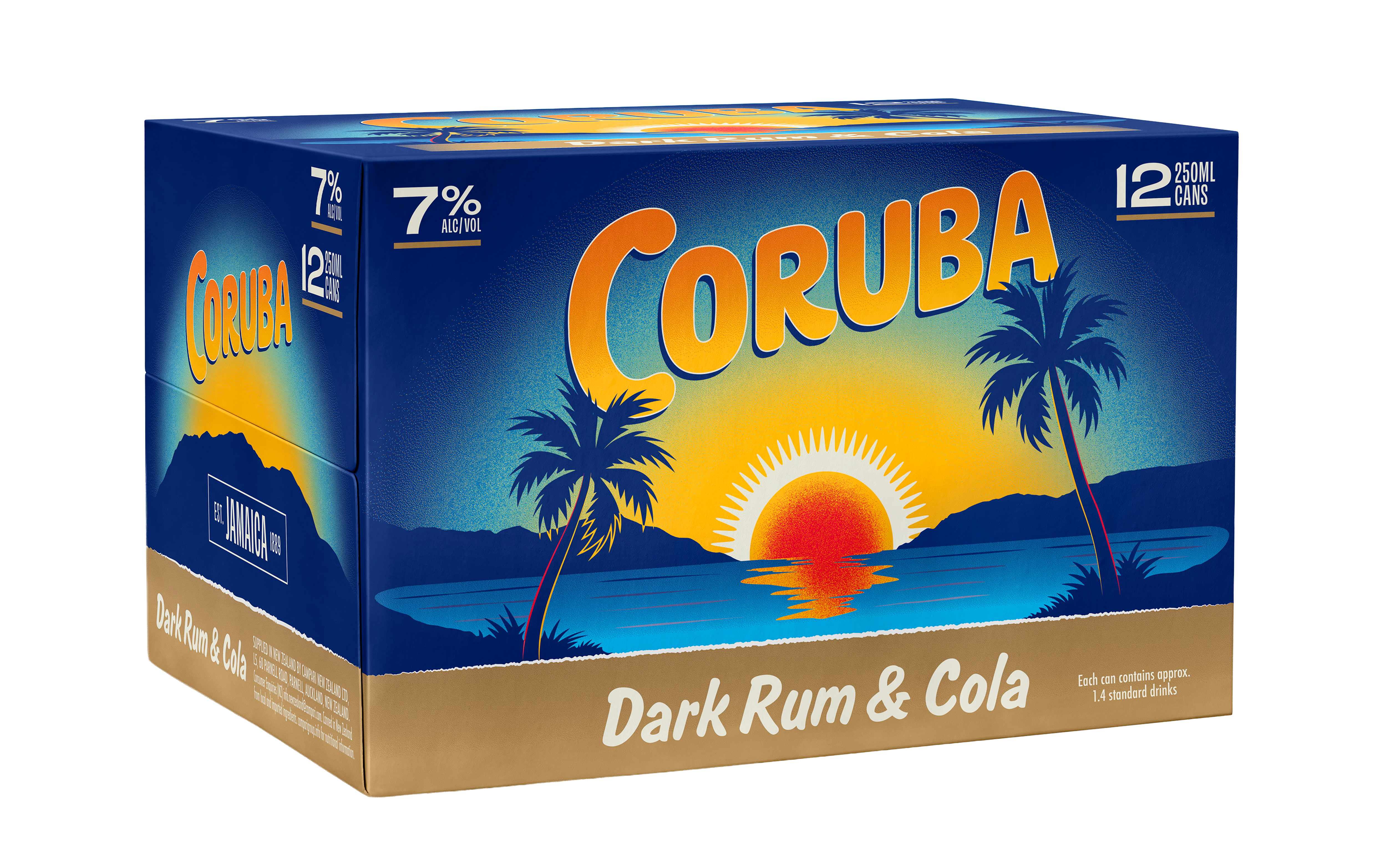 Coruba & Cola 7% 12 Pack Cans 250ml