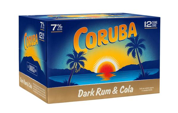 Coruba & Cola 7% 12 Pack Cans 250ml