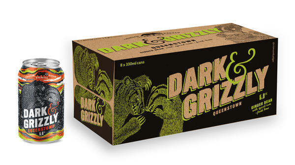 Crimson Badger Dark & Grizzly 5.8% 8 Pack Cans 330ml