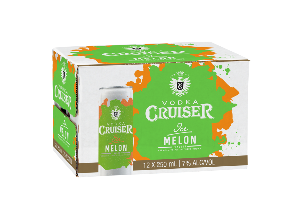Cruiser Ice Melon 7% 12 Pack Cans 250ml