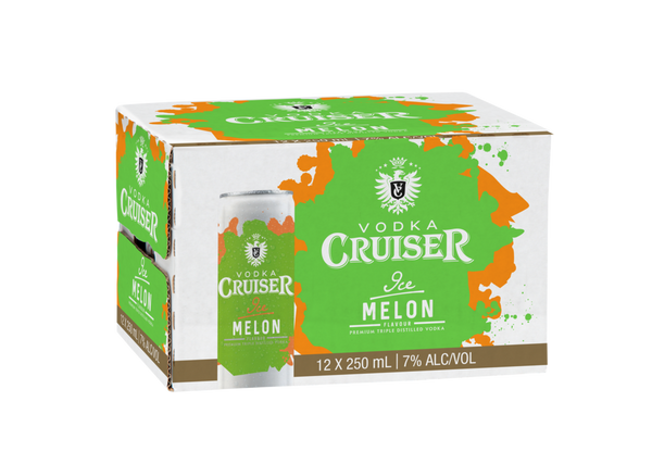 Cruiser Ice Melon 7% 12 Pack Cans 250ml