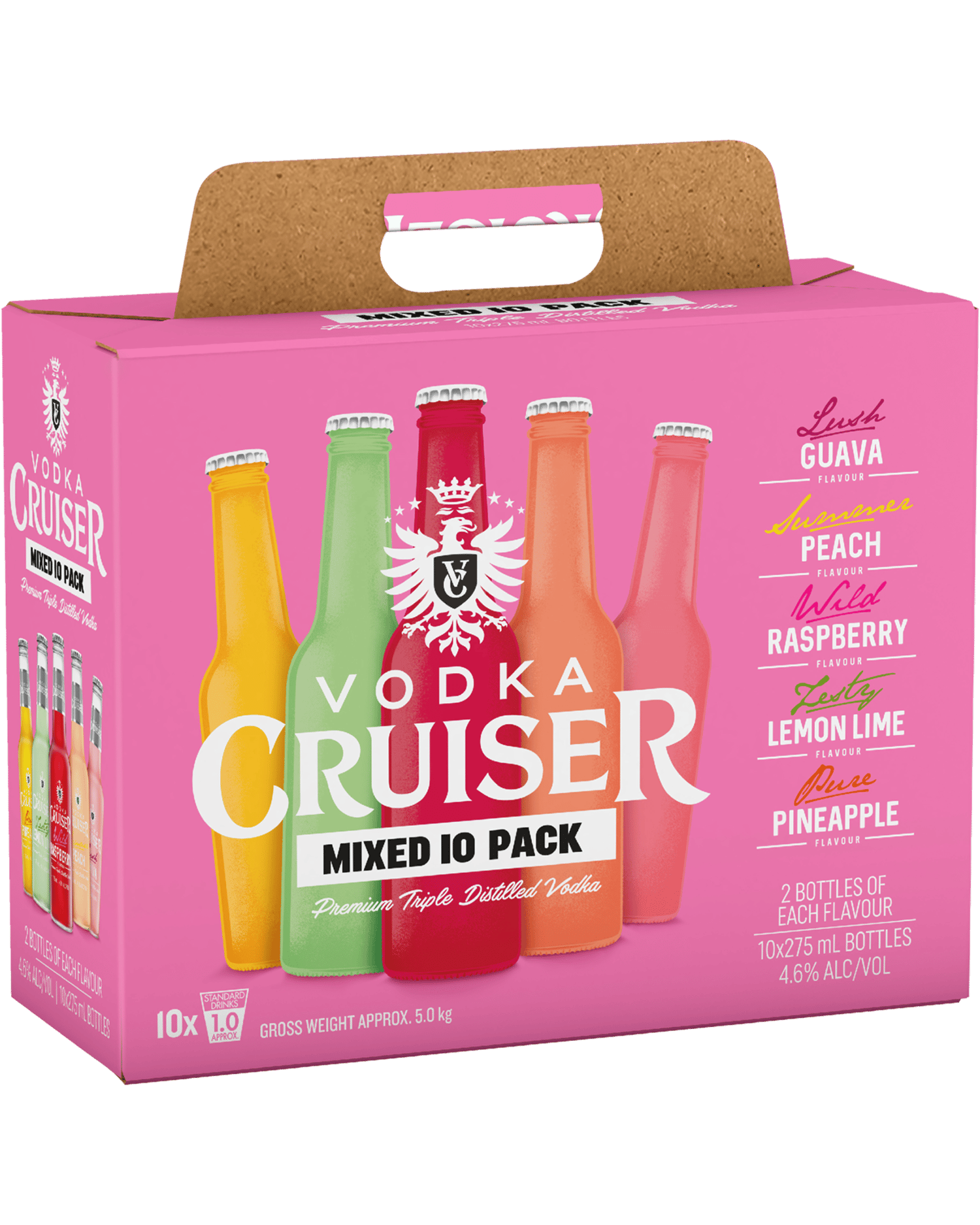 Cruiser Mixed 4.6% 10 Pack Bottles 275ml