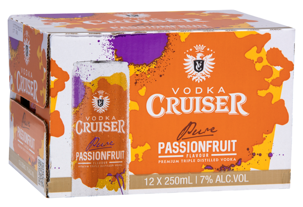 Cruiser Passionfruit 7% 12 Pack Cans 250ml
