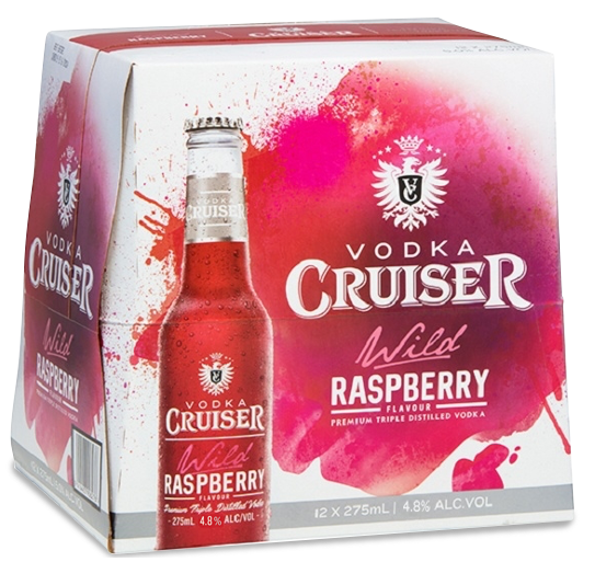 Cruiser Raspberry 4.8% 12 Pack Bottles 275ml