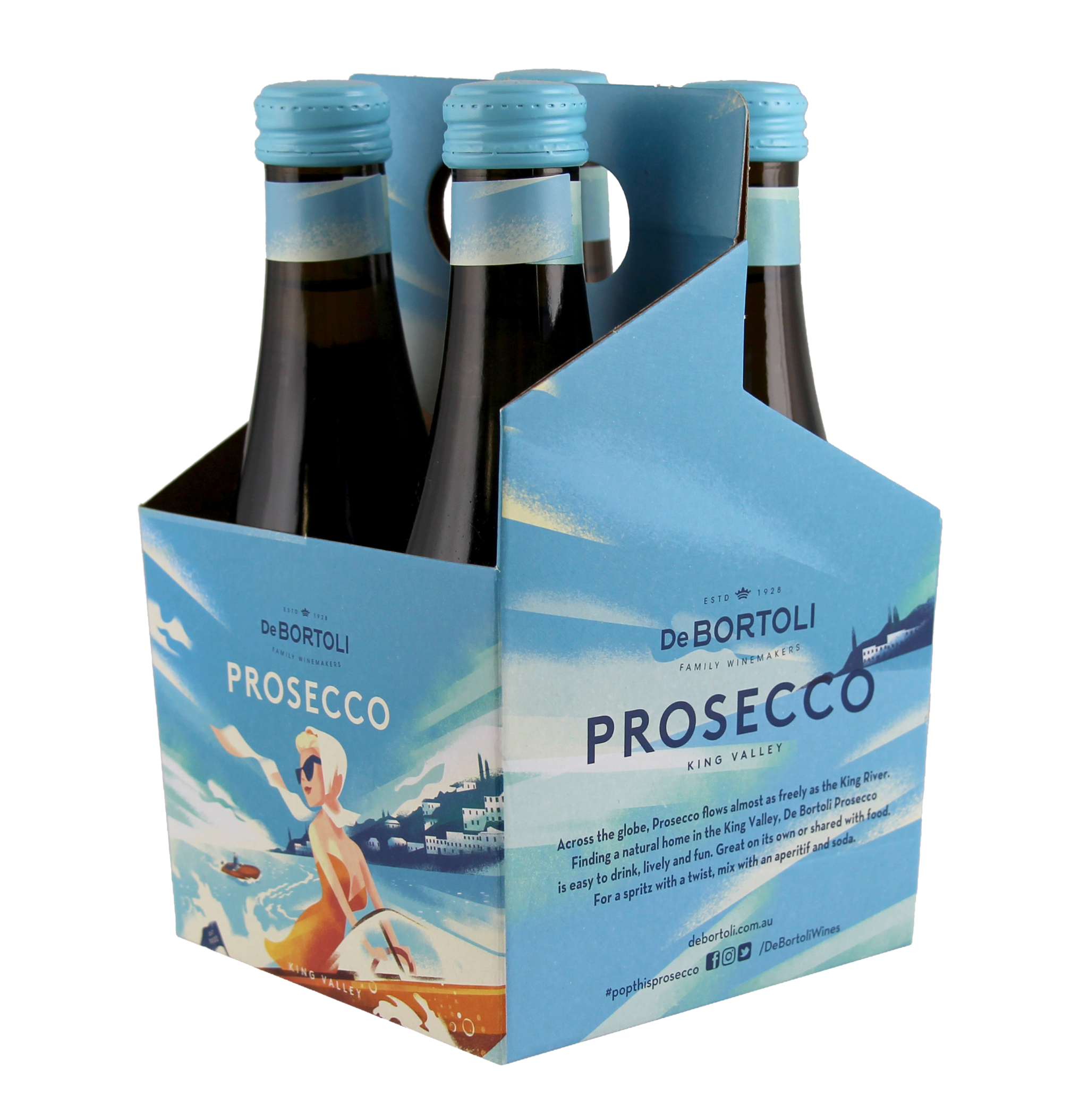 De Bortoli KV Prosecco Piccolo 4 Pack Bottles 200ml