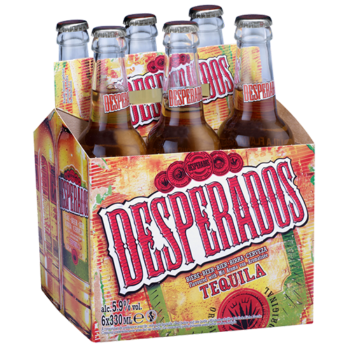 Desperados Tequila Beer 6 Pack Bottles 330ml