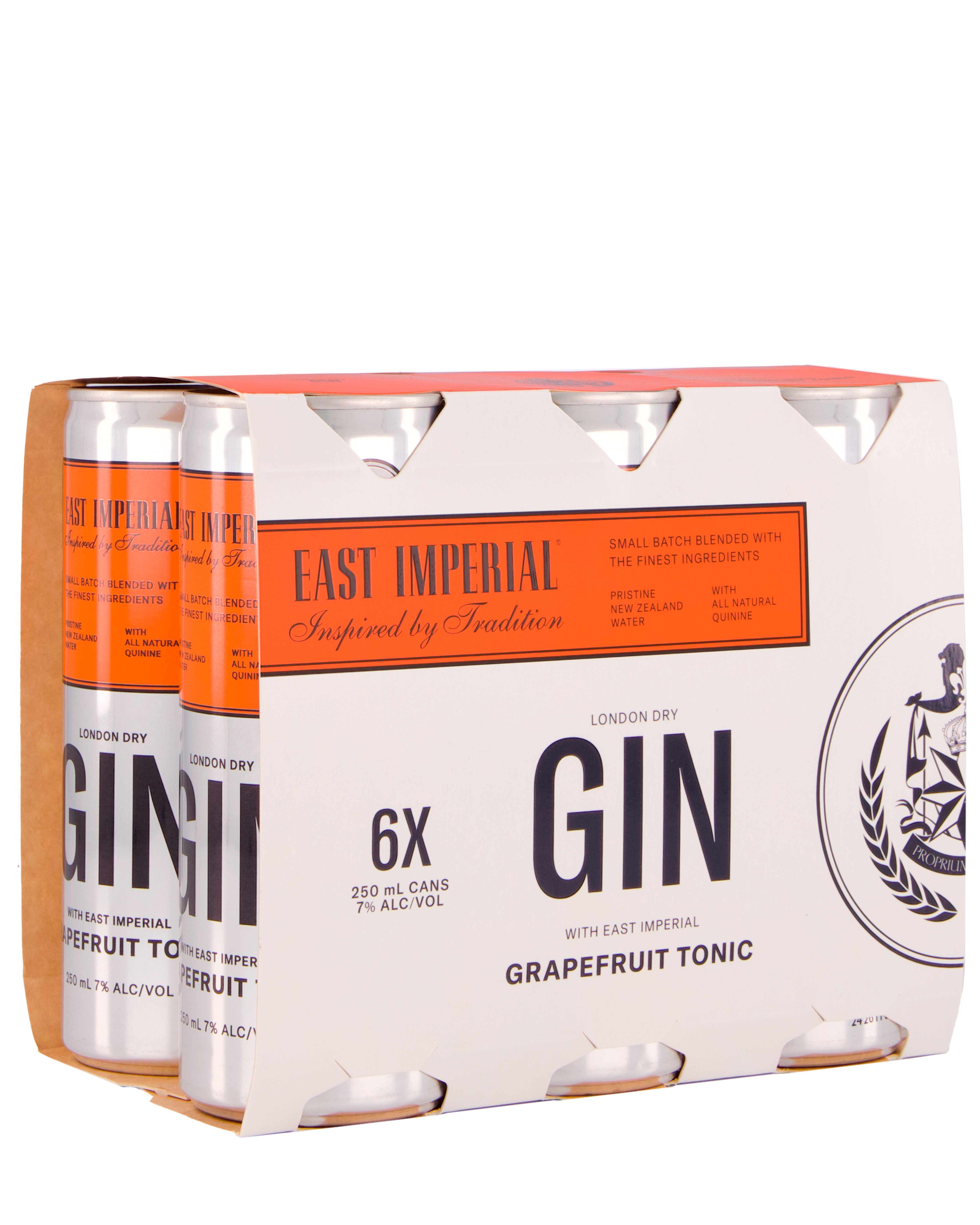 East Imperial London Dry Gin and Grapefruit Tonic 7% 6 Pack Cans 250ml