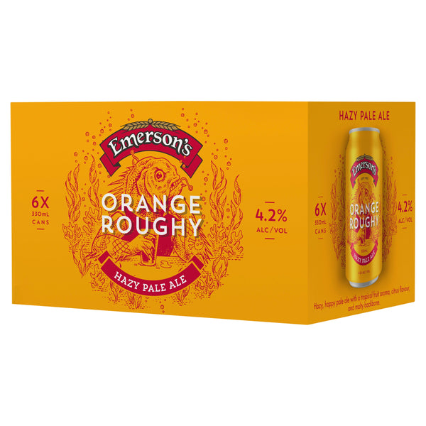 Emersons Orange Roughy 6 Pack Cans 330ml
