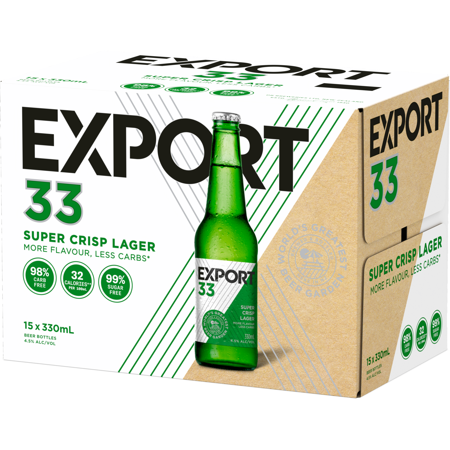 Export 33 15 Pack Bottles 330ml