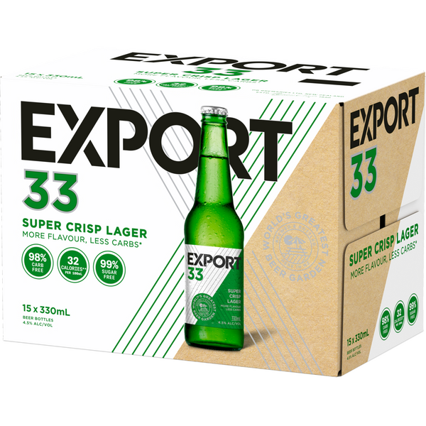 Export 33 15 Pack Bottles 330ml