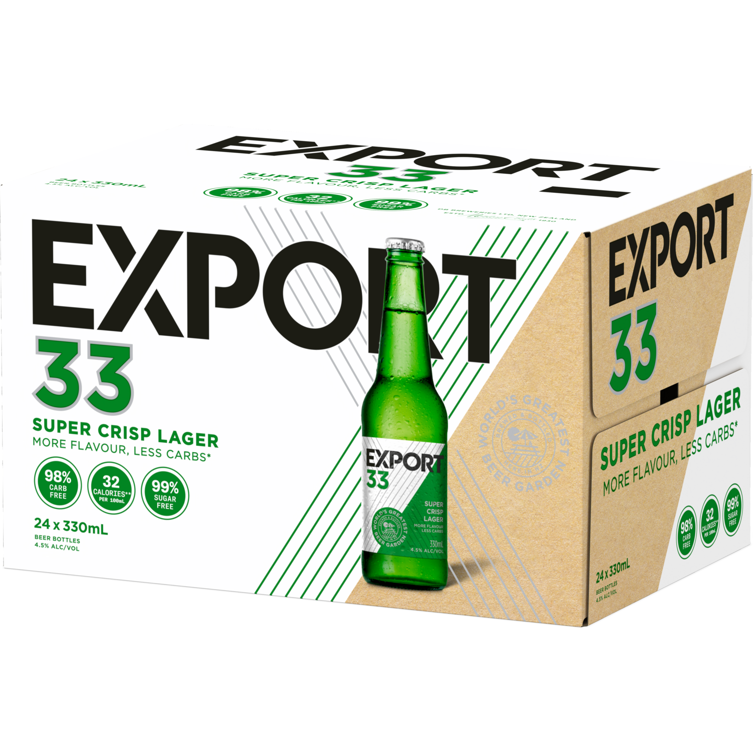 Export 33 24 Pack Bottles 330ml