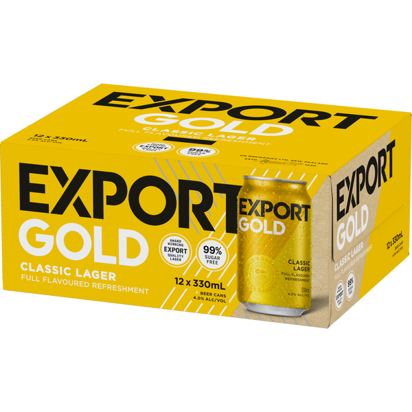 Export Gold 12 Pack Cans 330ml