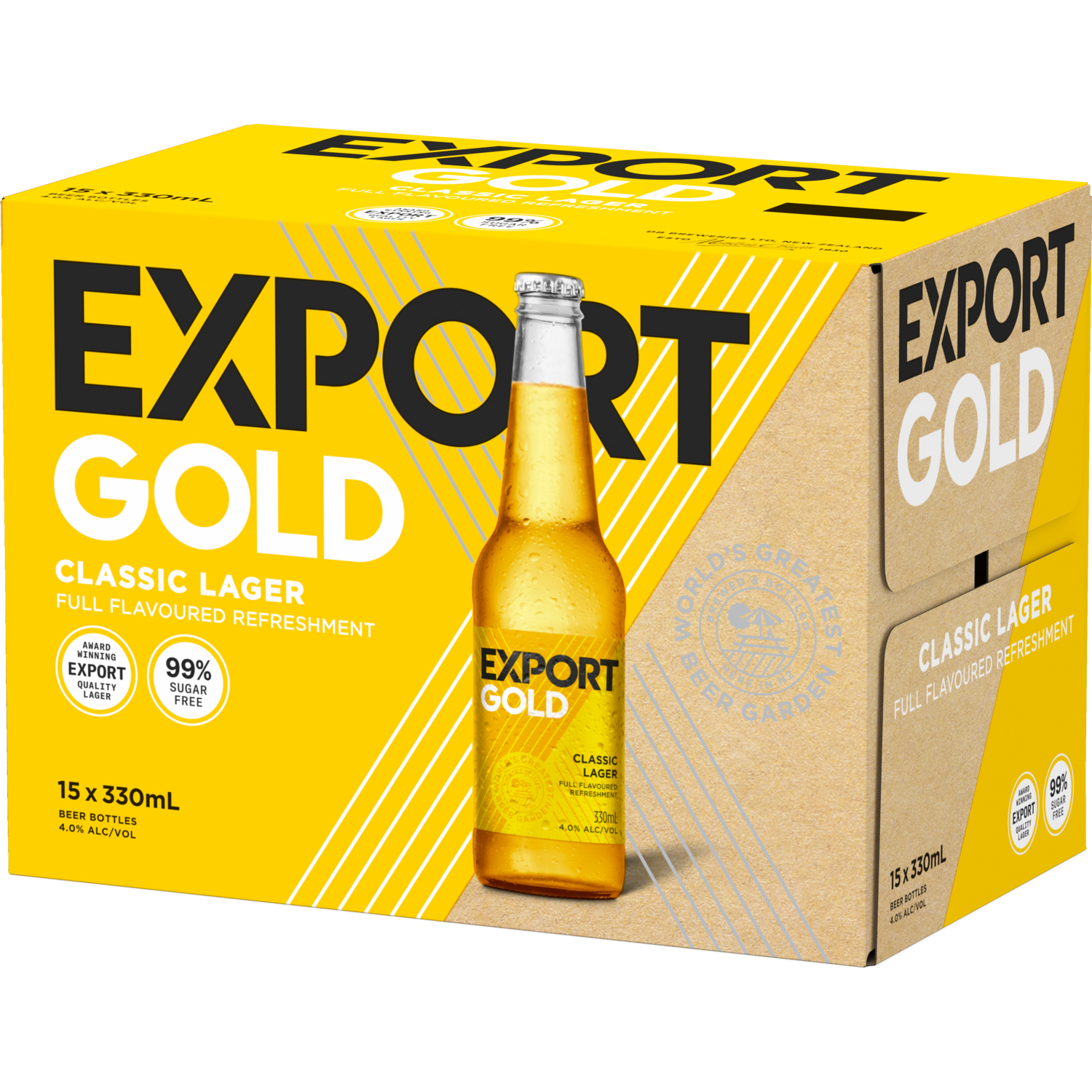 Export Gold 15 Pack Bottles 330ml