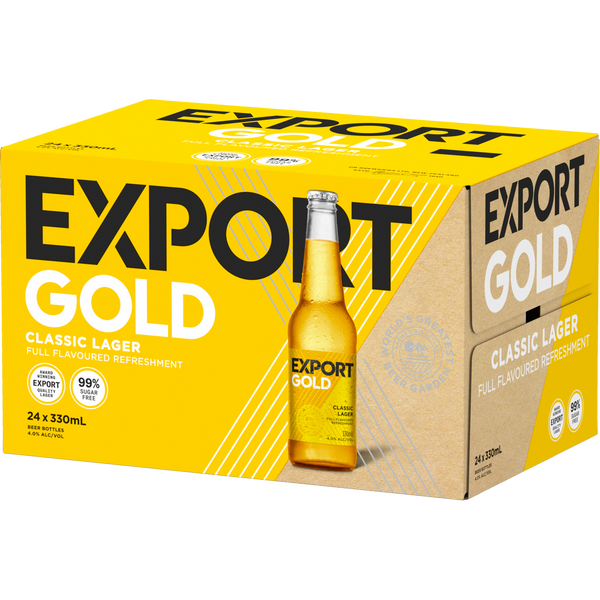 Export Gold 24 Pack Bottles 330ml