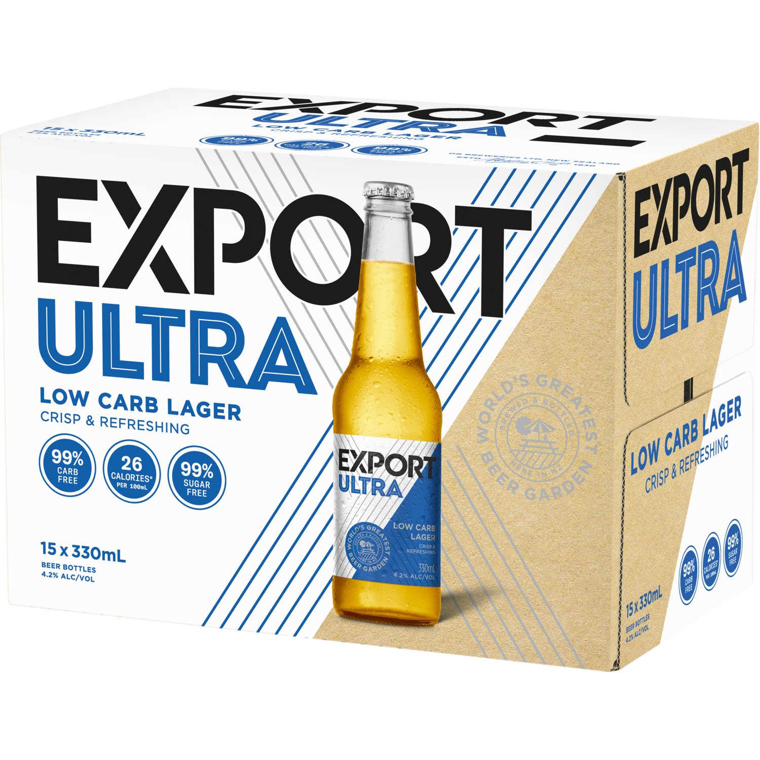 Export Ultra Low Carb 15 Pack Bottles 330ml