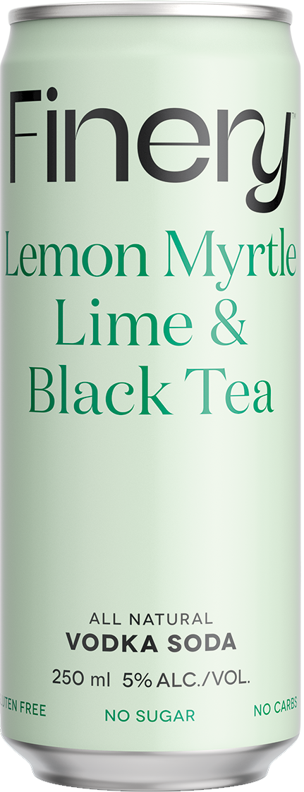 Finery Vodka Lemon Myrtle Lime 5% 4 Pack Cans 250ml