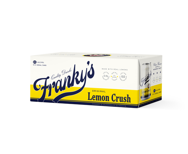 Franky's Lemon Crush 6% 10 Pack Cans 330ml