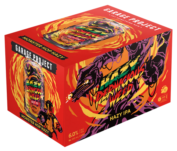 Garage Project Hazy Pernicious Weed 6 Pack Cans 330ml
