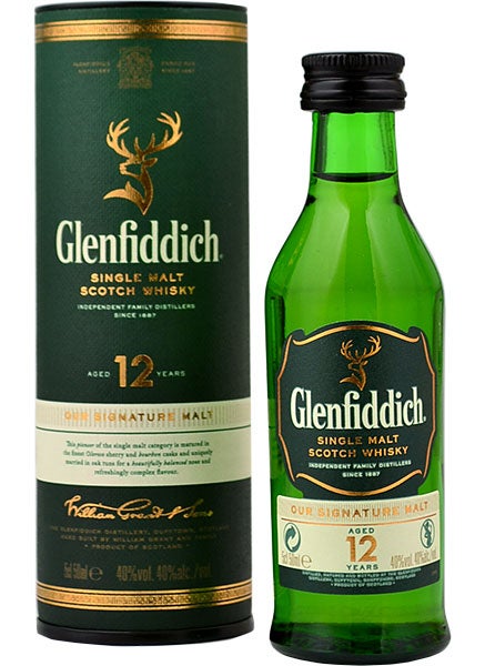 Glenfiddich 12YO Single Malt Whisky Mini 50ml