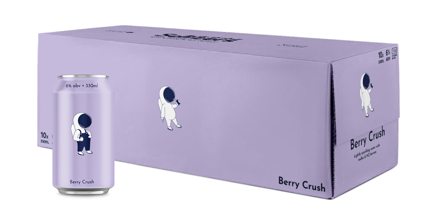 Greenhill Seltzers Berry Crush 6% 10 Pack Cans 330ml