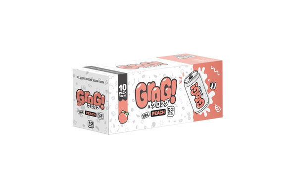 Grog Peach 5.9% 10 Pack Cans 330ml