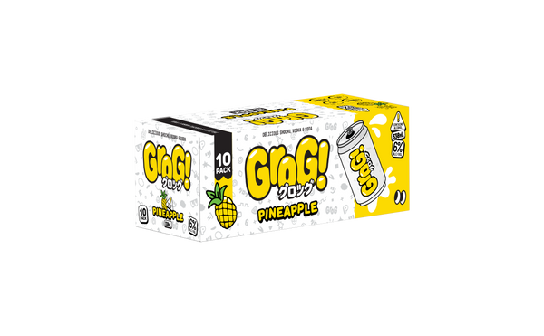 Grog Pineapple 5.9% 10 Pack Cans 330ml